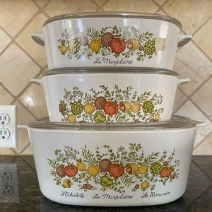 *Vintage* Spice of Life Bakeware by CorningWare